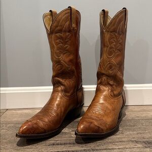 Imperial Tan Leather Western Boots